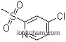 Molecular Structure of 66154-70-9 (4-Chloro-2-(methylsulfonyl)pyridine)